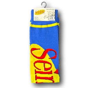 3/$20 Seinfeld TV Show Funny Novelty Crew Socks - NWT